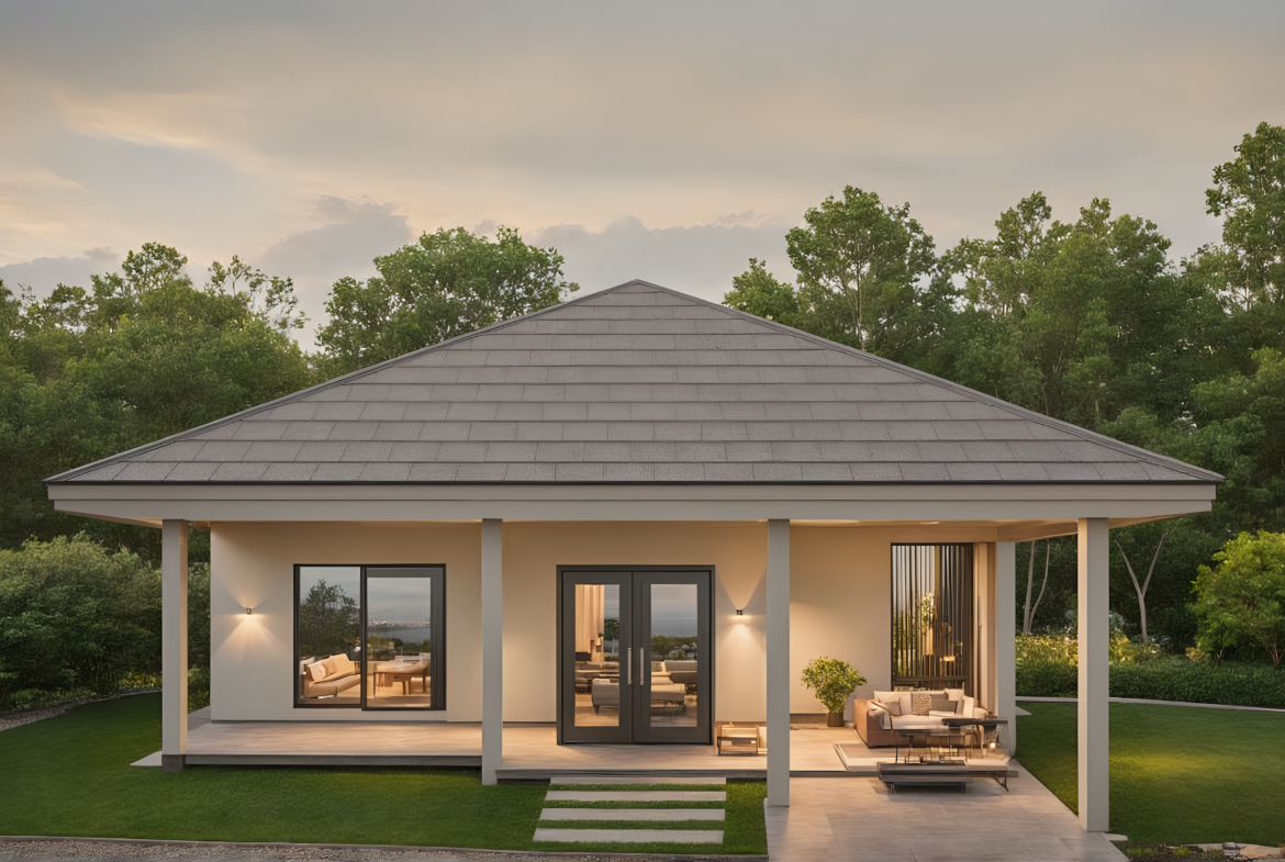 แบบบ้าน SK-73 ถูกออกแบบในสไตล์ Tropical Minimalist ที่เน้นความเรียบง่ายและการใช้งานที่ตอบโจทย์ชีวิตประจำวัน ตัวบ้านมีดีไซน์โปร่งโล่งเพื่อให้เข้ากับสภาพอากาศเมืองร้อน เหมาะสำหรับครอบครัวขนาดเล็กหรือผู้ที่มองหาบ้านพักผ่อนที่กลมกลืนกับธรรมชาติ