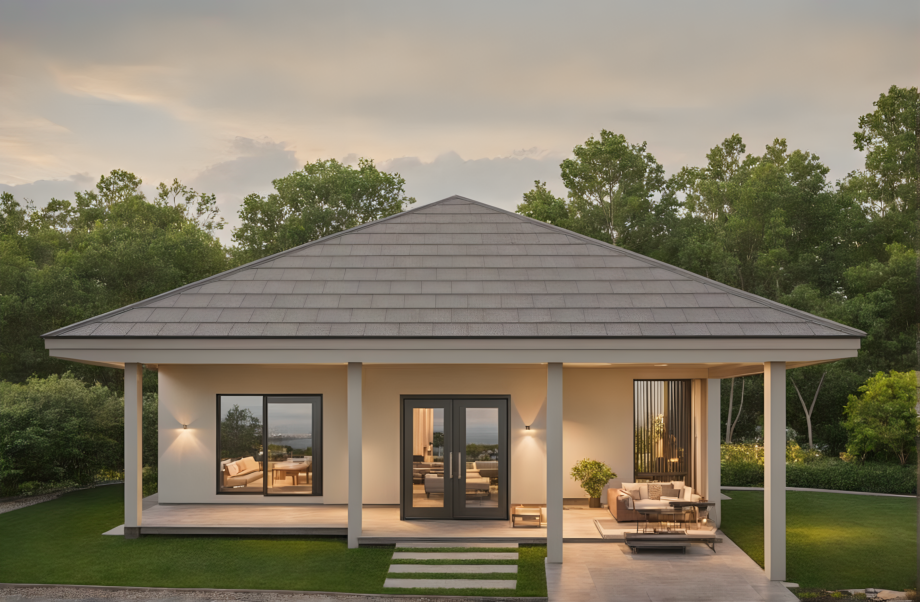 แบบบ้าน SK-73 ถูกออกแบบในสไตล์ Tropical Minimalist ที่เน้นความเรียบง่ายและการใช้งานที่ตอบโจทย์ชีวิตประจำวัน ตัวบ้านมีดีไซน์โปร่งโล่งเพื่อให้เข้ากับสภาพอากาศเมืองร้อน เหมาะสำหรับครอบครัวขนาดเล็กหรือผู้ที่มองหาบ้านพักผ่อนที่กลมกลืนกับธรรมชาติ