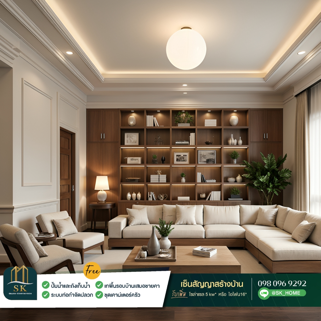 แบบบ้าน SK-52 เหมาะสำหรับครอบครัวขนาดกลางที่ต้องการบ้านที่ออกแบบสวยงาม ฟังก์ชันครบครัน และพื้นที่ใช้สอยที่เหมาะสม โดยมีดีไซน์ในแนว Modern Minimalist ที่เน้นความเรียบง่ายแต่ดูดี มีพื้นที่ใช้สอยที่ตอบโจทย์การใช้งานในชีวิตประจำวัน